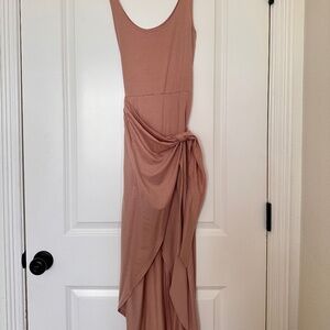 Reformation Dress in Blush Pink Tie Waist
